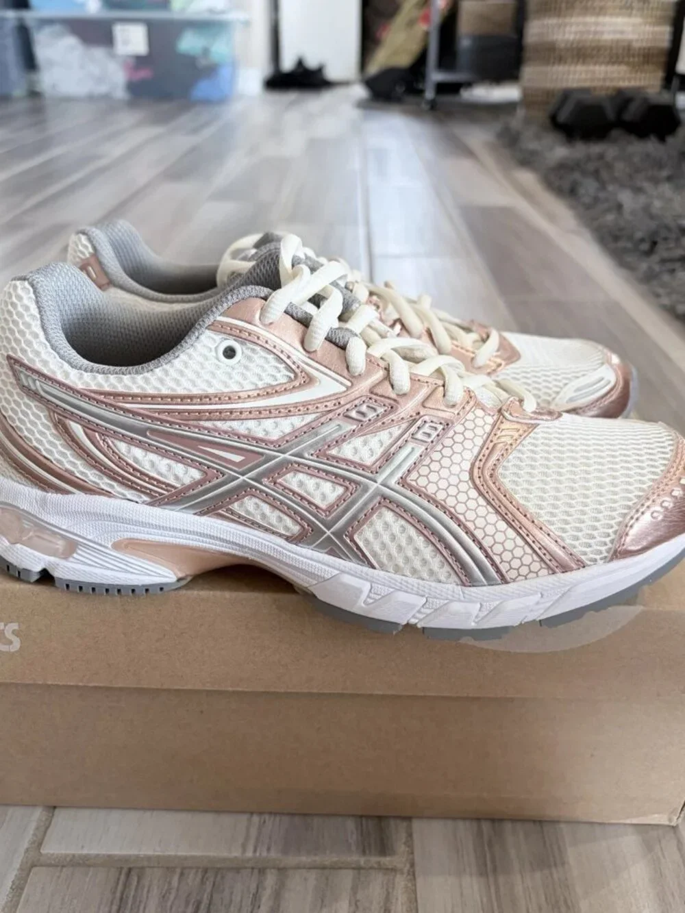 Women's ASICS GEL-DS Trainer 14 Shoes - Cream Rose Gold 1203A965-100